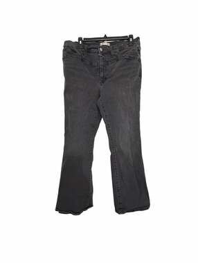 Madewell Mid-Rise Kick Out Jeans Black Size 31